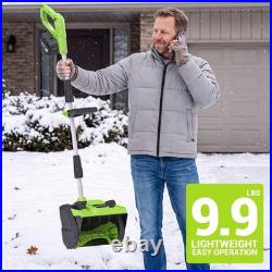 Steelite 21V 13 Cordless Snow Shovel Brushless with 4.0-Ah Battery and Charger