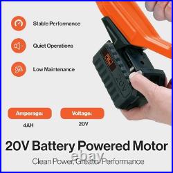 SuperHandy Snow Thrower Power Shovel 4Ah DC 20V Upgraded Design ORANGE