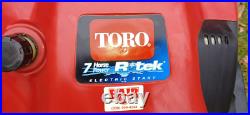 TORO SNOW COMMANDER 7HP R-TEK 24 LARGEST SINGLE STAGE SNOWBLOWER, Preowned TORO SNOW COMMANDER 7HP R-TEK 24 LARGEST SINGLE STAGE SNOWBLOWER, Preowned