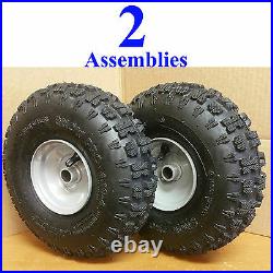 TWO 4.10-4 410-4 4.10x4 410x4 Go Kart Fun Cart Drive Axle TIREs RIMs WHEELs