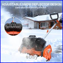 TaskStar Cordless Snow Shovel 16.5 Electric Shovel 2x5.0Ah Battery 23Ft Throw