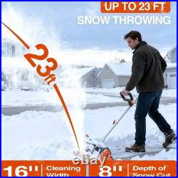 TaskStar Cordless Snow Shovel 40V 16-Inch Battery Powered Snow Thrower Blower TaskStar Cordless Snow Shovel 40V 16-Inch Battery Powered Snow Thrower Blower