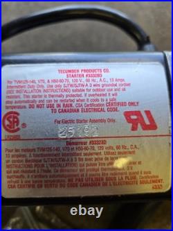Tecumseh OEM Electric Start Kit, 33328D, 179-83D. NOS