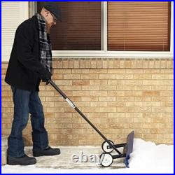 The Snowcaster 30snc 36-inch Bi-directional Wheeled Snow Shovel Pusher. 7.5 X 36