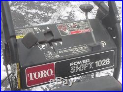 Toro 1028 Powershift Snowblower 10 HP, 2 Stage, Snow Thrower Blower, Runs Great