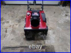 Toro 20 inch single stage snow blower ccr3650 with electric start 144cc 2 stroke