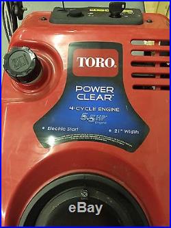 Toro 4-Cycle Single-Stage (21) 195cc Electric Start Snow Blower 5.5 HP