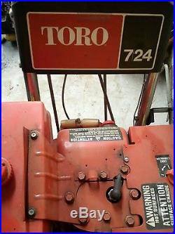 Toro 724 snow blower