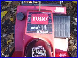 Toro Ccr2000 20 Snow Blower, Snow Thrower