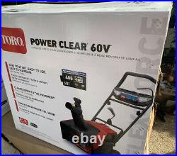 Toro Power Clear 21 in. 60-Volt Lithium-Ion Brushless Cordless Snow Blower