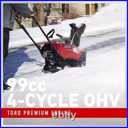 Toro Power Clear 518 18 99cc Single Stage Gas Snow Blower Push Auger Assist