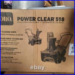 Toro Power Clear 518 ZE 18 in. 99 cc Single stage Gas Snow Blower