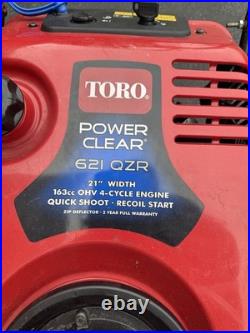 Toro Power Clear 621 QZR Single Stage 21 in 163cc 4-Cycle Gas Snow Blower