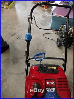 Toro Power Clear 721 QZE 21in Single-Stage Gas Snow Blower Electric Start Engine