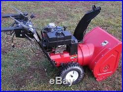 Toro Snow Blower 8HP 24 Inch Two Stage Electric Start Just Serviced Runs Good