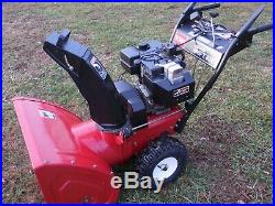 Toro Snow Blower 8HP 24 Inch Two Stage Electric Start Just Serviced Runs Good