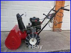 Toro Two Stage Snow Blower 22 Inch Electric Start Mod 622 w Chains 6HP Engine