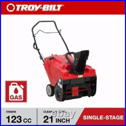 Troy-Bilt Squall 21 in. 123 cc Single-Stage Gas Snow Blower withE-Z Chute Control Troy-Bilt Squall 21 in. 123 cc Single-Stage Gas Snow Blower withE-Z Chute Control