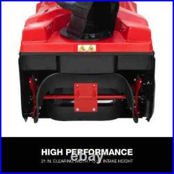 Troy-Bilt Squall 21 in. 123 cc Single-Stage Gas Snow Blower withE-Z Chute Control Troy-Bilt Squall 21 in. 123 cc Single-Stage Gas Snow Blower withE-Z Chute Control
