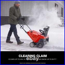 Troy-Bilt Squall 21 in. 123 cc Single-Stage Gas Snow Blower withE-Z Chute Control Troy-Bilt Squall 21 in. 123 cc Single-Stage Gas Snow Blower withE-Z Chute Control