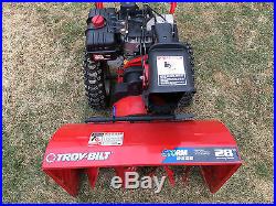 Troy Bilt Storm 9528 Snow Blower Thrower Two Stage 9.5 HP 28 Electric Start Troy Bilt Storm 9528 Snow Blower Thrower Two Stage 9.5 HP 28 Electric Start