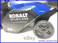 UNUSED & BOXED 22 KOBALT 80-VOLT CORDLESS SNOW THROWER BLOWER With CHARGER $599