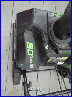 USED? Snow Blower Snowblower Snow thrower Cordless 20 Greenworks 80V TOOL ONLY