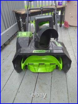USED? Snow Blower Snowblower Snow thrower Cordless 20 Greenworks 80V TOOL ONLY