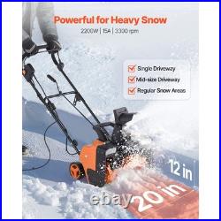 Uimoso 17 20 23 Electric Snow Blower Shovel 12A 15A 20-25ft Throwing Distance