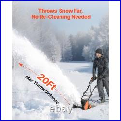 Uimoso 17 in Electric Snow Blower 12A Motor Snow Shovel, 20 ft Throwing Distance
