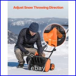 Uimoso 17 in Electric Snow Blower 12A Motor Snow Shovel, 20 ft Throwing Distance Uimoso 17 in Electric Snow Blower 12A Motor Snow Shovel, 20 ft Throwing Distance
