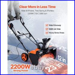 Uimoso 23 Electric Snow Blower 15A 25ft Throwing Distance Snow Shovel Blower