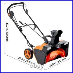 Uimoso 23 Electric Snow Blower 15A 25ft Throwing Distance Snow Shovel Blower