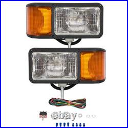 Universal Trunk Snow Plow Lights Kit Plastic Clear Lens+Black Chrome Housing Universal Trunk Snow Plow Lights Kit Plastic Clear Lens+Black Chrome Housing