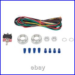 Universal Trunk Snow Plow Lights Kit Plastic Clear Lens+Black Chrome Housing Universal Trunk Snow Plow Lights Kit Plastic Clear Lens+Black Chrome Housing
