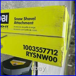 Used-RYOBI Expand-ItT Snow Thrower Attachment With Handle 12 Clear Width, RYSNW00