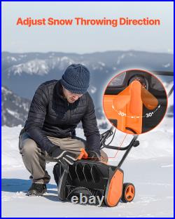VEVOR 17 20 23 Electric Snow Blower Shovel 12A 15A 20-25ft Throwing Distance
