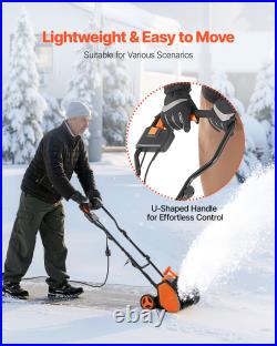 VEVOR 17 20 23 Electric Snow Blower Shovel 12A 15A 20-25ft Throwing Distance