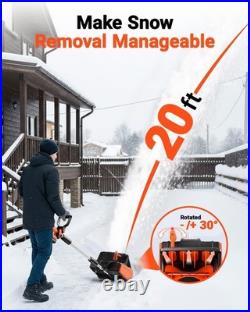 VOLTASK Cordless Snow Shovel Electric Snow Blower withBattery & Quick Charger VOLTASK Cordless Snow Shovel Electric Snow Blower withBattery & Quick Charger