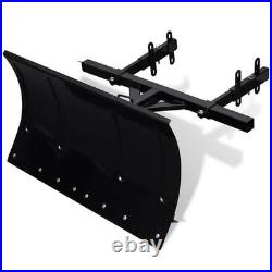 VidaXL Snowblower Black Steel Large Width-Adjustable Snow Plow Blade VidaXL Snowblower Black Steel Large Width-Adjustable Snow Plow Blade