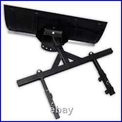 VidaXL Snowblower Black Steel Large Width-Adjustable Snow Plow Blade