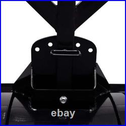VidaXL Snowblower Black Steel Large Width-Adjustable Snow Plow Blade