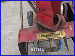 Viking Power Single Stage Gas Snow Blower 4HP Briggs & Stratton Engine Red