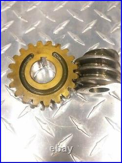 Vintage Craftsman Dynamark Snowblower Auger Worm Gear Set 47801, 47787 OBSOLETE