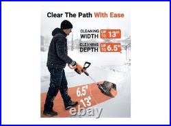 Voltask Cordless Snow Shovel, 24V 4.0Ah Battery, 13-Inch Clearing Width, 550W Voltask Cordless Snow Shovel, 24V 4.0Ah Battery, 13-Inch Clearing Width, 550W
