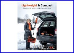 Voltask Cordless Snow Shovel, 24V 4.0Ah Battery, 13-Inch Clearing Width, 550W