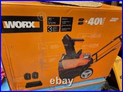WG471 WORX 40V Power Share 20 Cordless Snow Blower with Brushless Motor