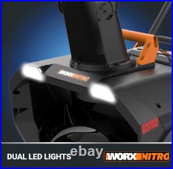 WORX Nitro Power Share 40V 20in Single-stage Snow Blower 4Ah&Battery+Charger