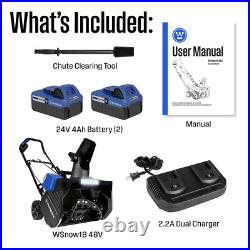 Westinghouse Open Box 48V 18 Cordless Snow Blower