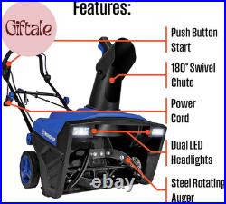 Westinghouse Wsnow20 Corded Snow Blower 20 Inch, Steel Auger, Dual LED Lights, 1